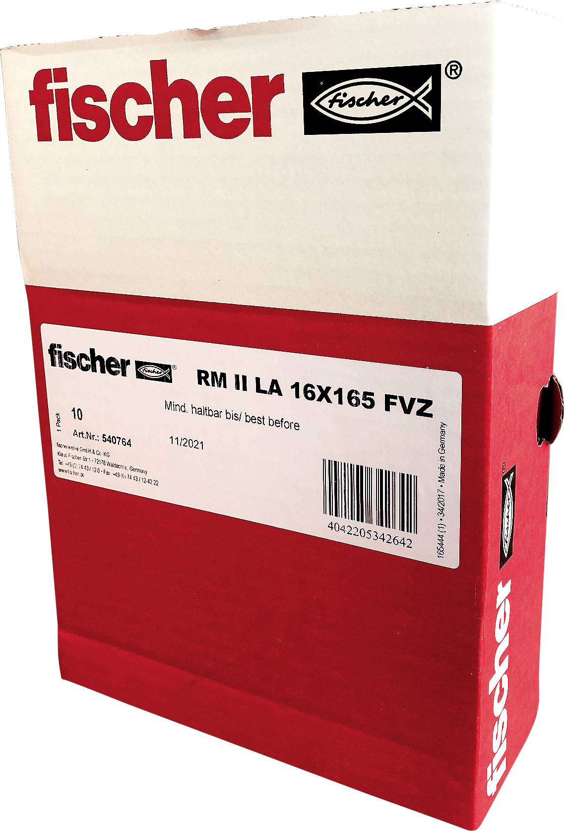 Fischer 540764 Kotwa chemiczna 18 mm 10 szt. - obrazek 1