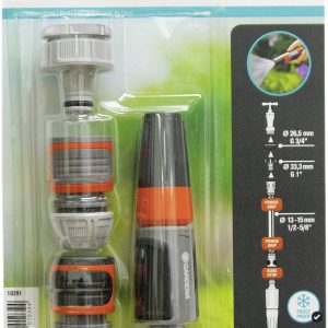 Podstawowe wyposażenie GARDENA 18291-20, 13 mm (1/2″) Ø, 24,2 mm (3/4″) IG, 30,3 mm (1″) IG, Złącze wtykowe Podstawowe wyposażenie GARDENA 18291-20, 13 mm (1/2″) Ø, 24,2 mm (3/4″) IG, 30,3 mm (1″) IG, Złącze wtykowe