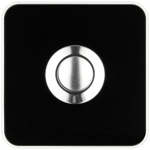 Dzwonek Grothe Piccolo Piazza ws Schwarz, IP44, czarny, biały Dzwonek Grothe Piccolo Piazza ws Schwarz, IP44, czarny, biały