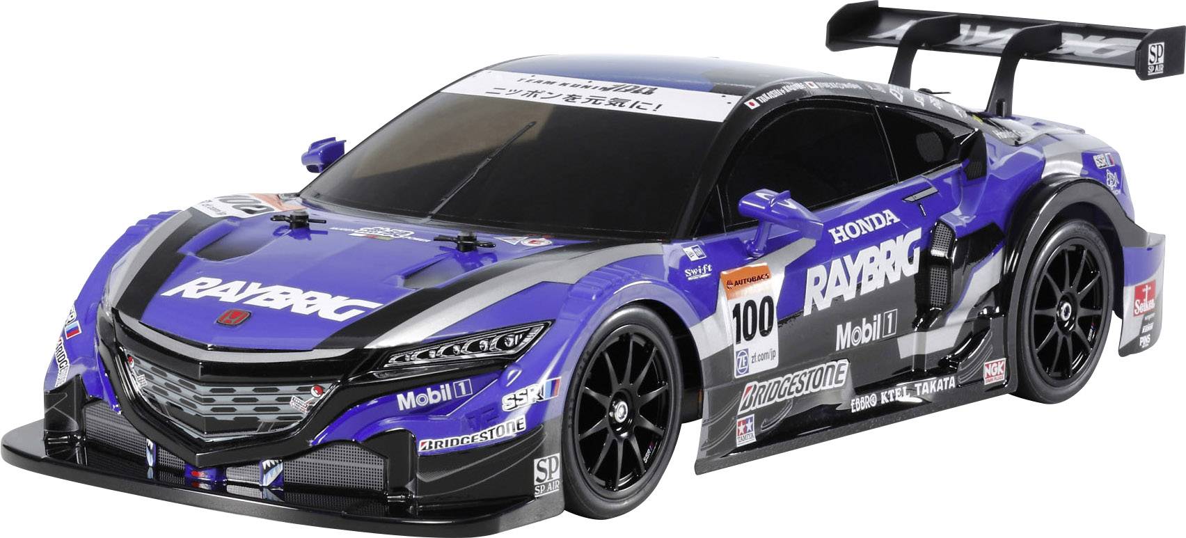 Tamiya TT-02 Raybrig NSX Concept-GT Szczotkowy 1:10 Model samochodu RC Elektryczny Tor Napęd na wszystkie koła Do samodz - obrazek 1