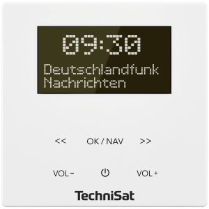 TechniSat DIGITRADIO UP 55, weiß Radio gniazdkowe DAB+, fale metrowe (VHF) Bluetooth zawiera głośnik, funkcja budzika bi TechniSat DIGITRADIO UP 55, weiß Radio gniazdkowe DAB+, fale metrowe (VHF) Bluetooth zawiera głośnik, funkcja budzika bi