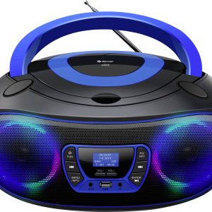 Radio-CD Denver TDB-212BU DAB+, DAB, FM nastrojowe oświetlenie, zawiera głośnik czarny, niebieski Radio-CD Denver TDB-212BU DAB+, DAB, FM nastrojowe oświetlenie, zawiera głośnik czarny, niebieski