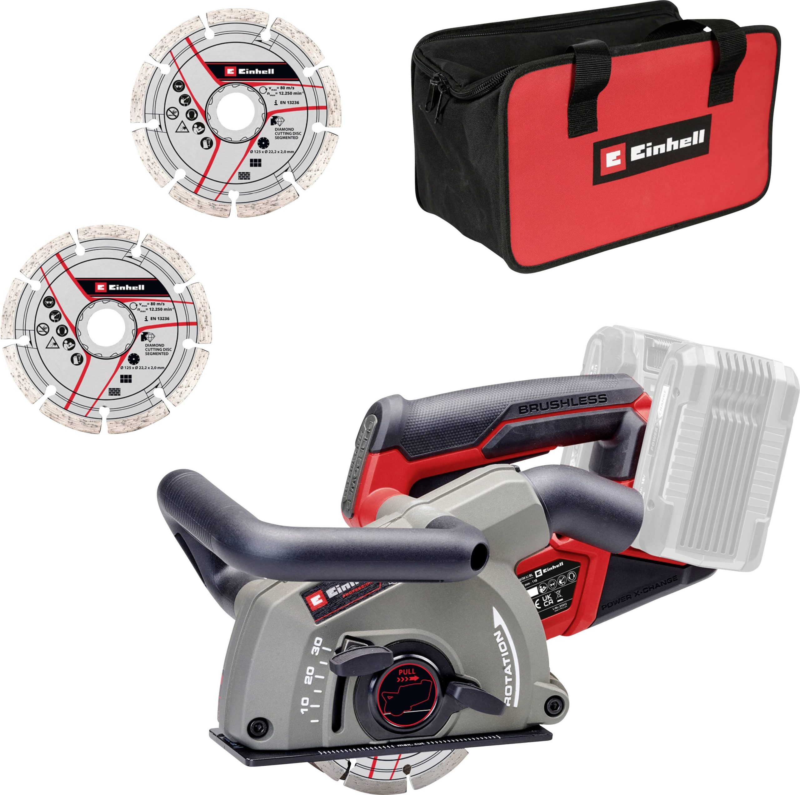 Akumulatorowa bruzdownica do ścian Einhell Professional Power X-Change TP-MA 36/30 Li BL - Solo 4350800 - obrazek 1