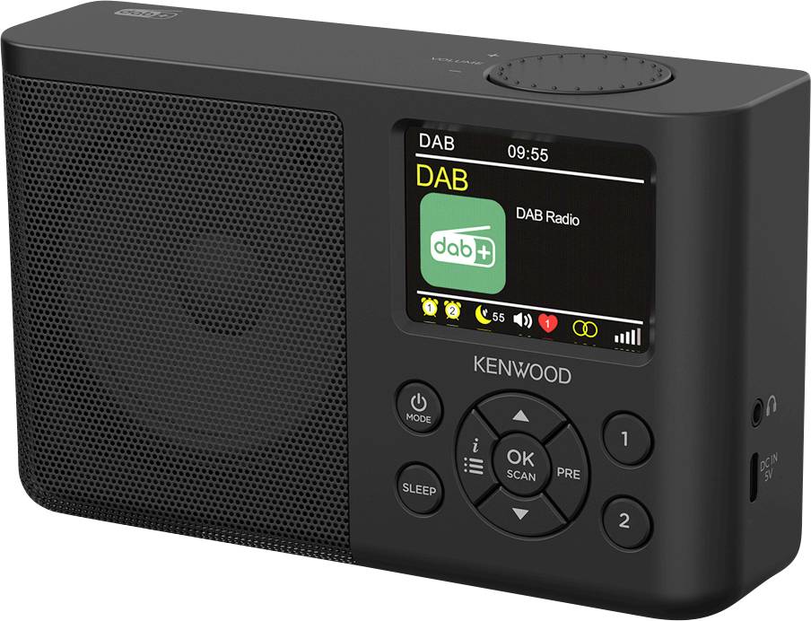 Radio Kenwood CR-M33DAB DAB+, FM wielokrotne ładowanie czarny - obrazek 1