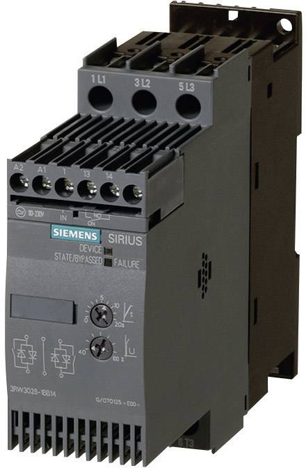 Soft Start Siemens 3RW3027-1BB14 110-230 V/AC, dla silników 230/400 V, 7,5/15 kW