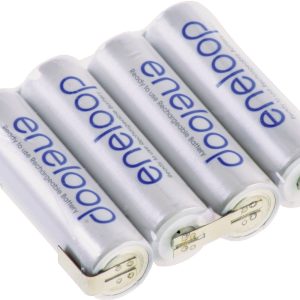 Pakiet akumulatorów AA, NiMH Panasonic eneloop Reihe F1x4, Ilość ogniw: 4, 4.8 V, 1900 mAh, Z-końcówka do lutowania Pakiet akumulatorów AA, NiMH Panasonic eneloop Reihe F1x4, Ilość ogniw: 4, 4.8 V, 1900 mAh, Z-końcówka do lutowania