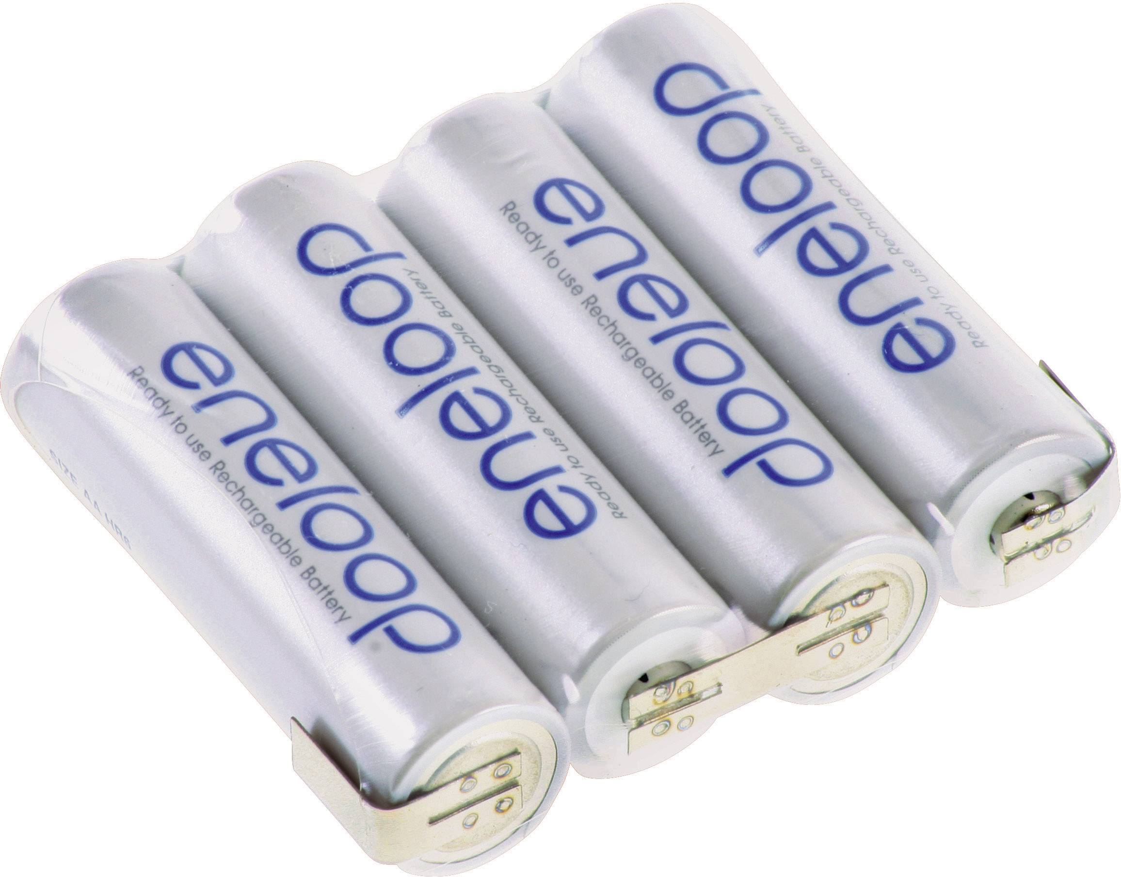 Pakiet akumulatorów AA, NiMH Panasonic eneloop Reihe F1x4, Ilość ogniw: 4, 4.8 V, 1900 mAh, Z-końcówka do lutowania - obrazek 1