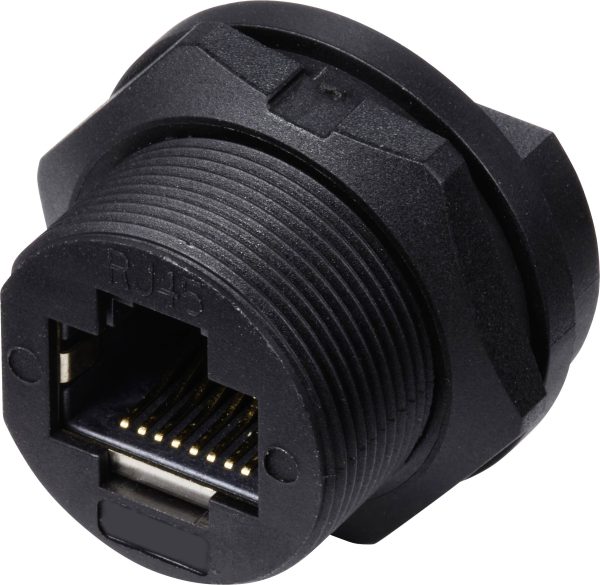 TRU COMPONENTS TC-13543664 Moduł złącza żeńskiego RJ45 TC-E13T-FR6-PPF, CAT 6a, piny:8, 1 szt.