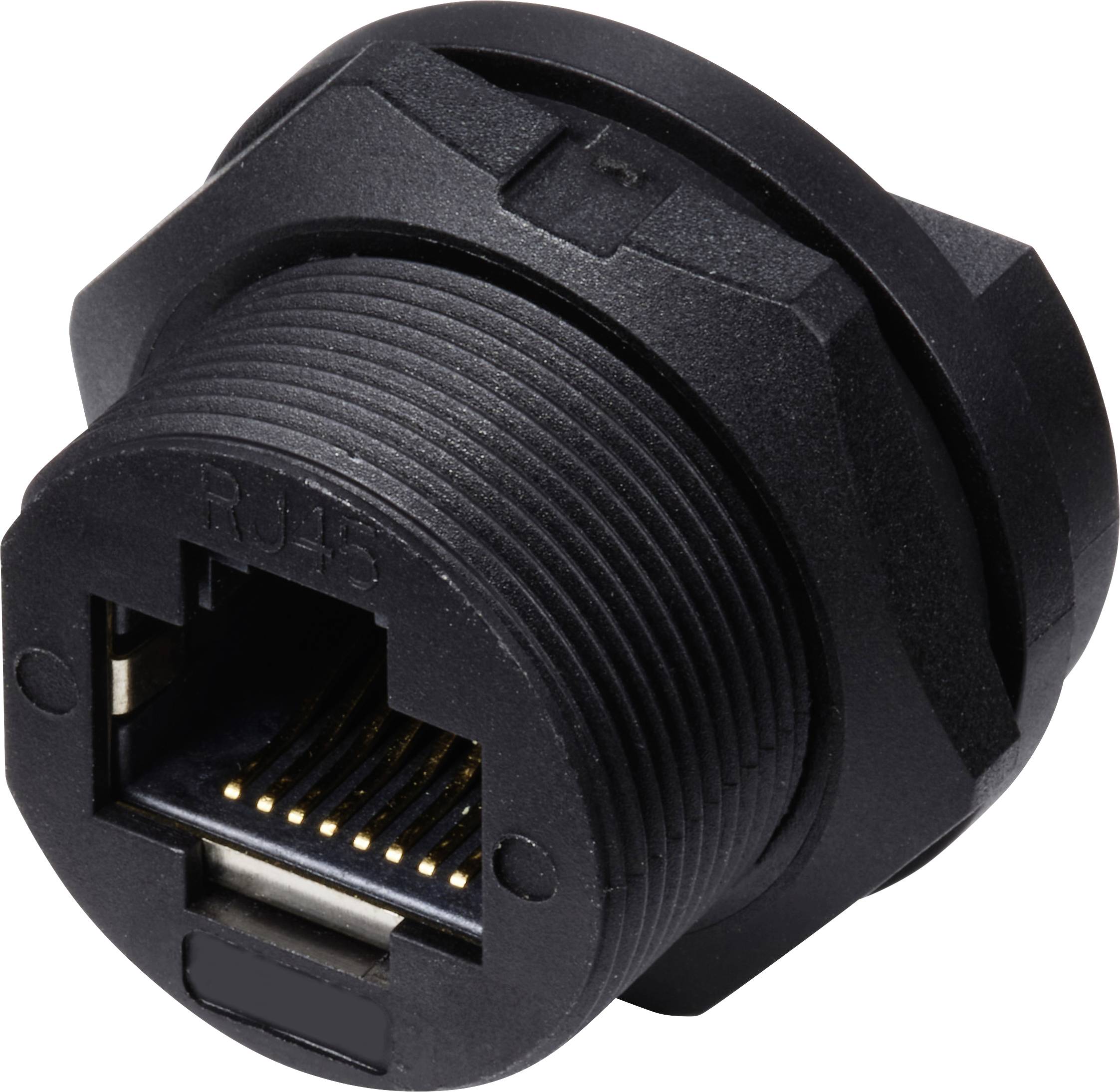 TRU COMPONENTS TC-13543664 Moduł złącza żeńskiego RJ45 TC-E13T-FR6-PPF, CAT 6a, piny:8, 1 szt. - obrazek 1