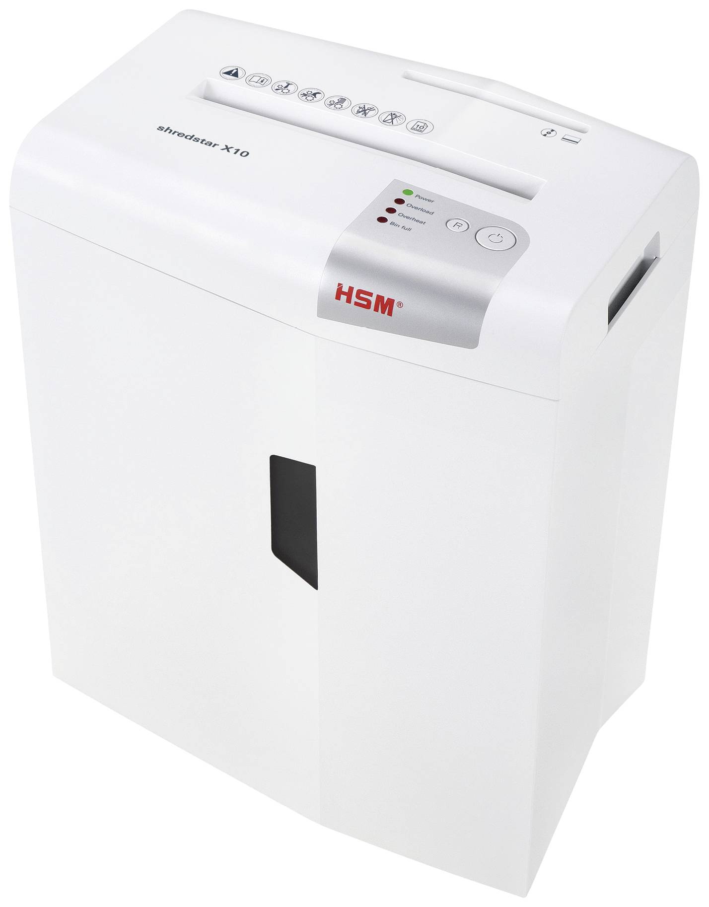 HSM shredstar X10 Niszczarka 10 ark. Cięcie na drobne elem. 4.5 x 30 mm P-4 20 l Niszczy także płyty CD, płyty DVD, zszy - obrazek 1