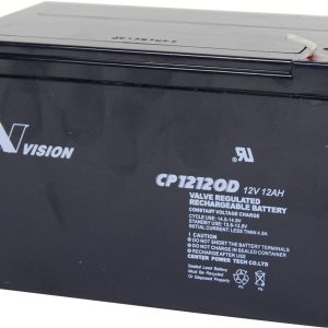 Akumulator ołowiowy Vision Akkus CP12120D CP12120D, AGM, 12 V, 12 Ah Akumulator ołowiowy Vision Akkus CP12120D CP12120D, AGM, 12 V, 12 Ah