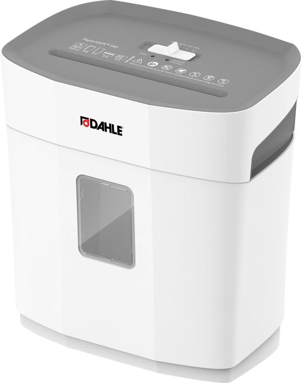 Dahle PS 140 Niszczarka 10 ark. Cięcie na drobne elem. 5 x 18 mm P-4 12 l Niszczy także zszywki, karty kredytowe, spinac