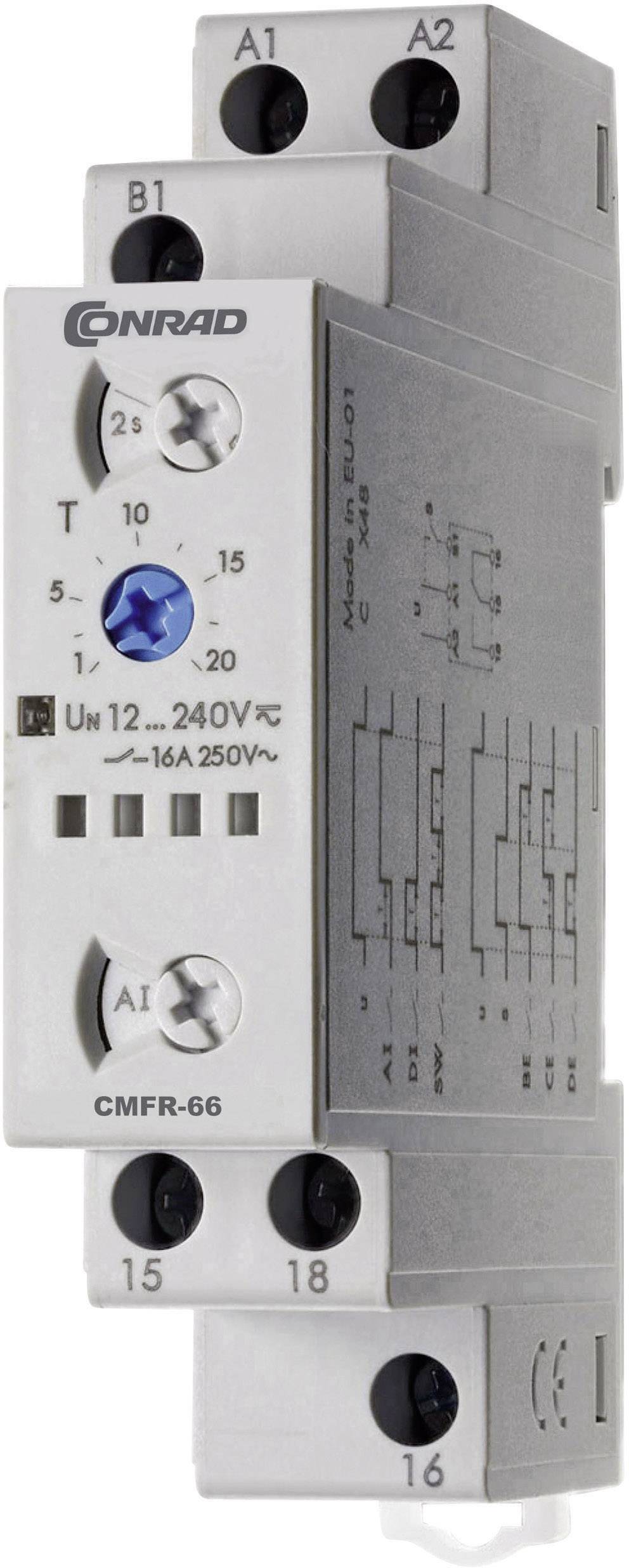 Conrad Components CMFR-66 Przekaźnik czasowy, 24 h (max), 400 V/AC, 16 A, 1 szt. - obrazek 1