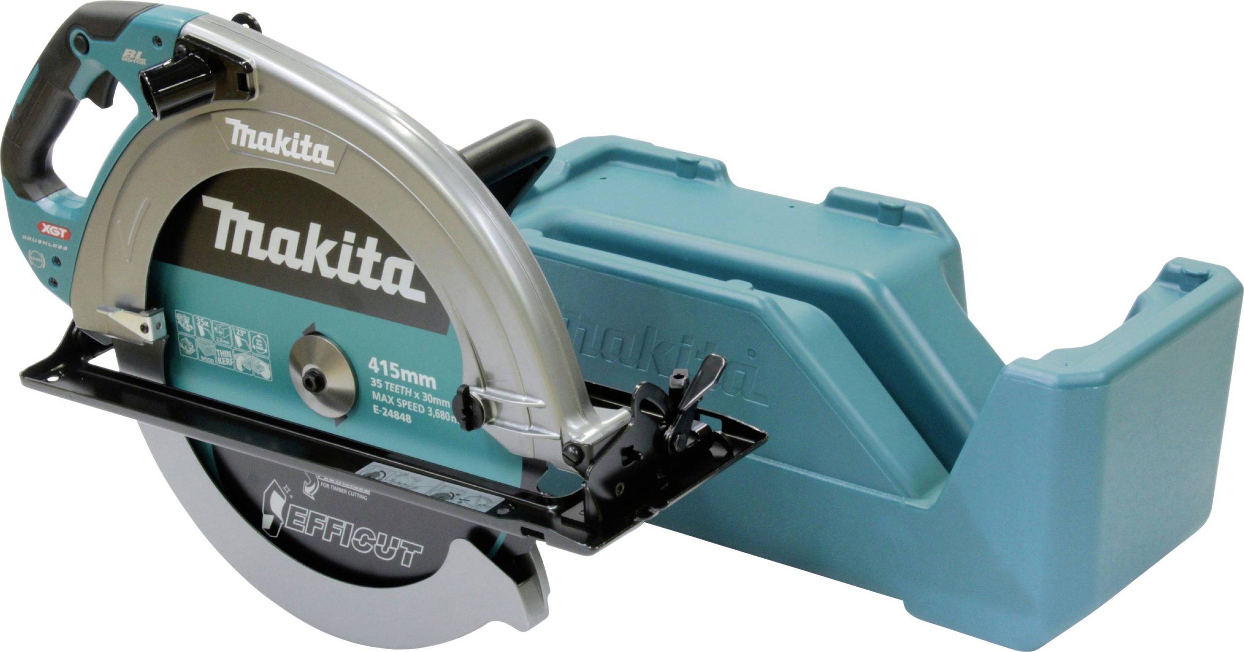 Piła tarczowa akumulatorowa Makita HS013GZ 40 V Głębokośc cięcia maks. (90°) 158 mm - obrazek 1