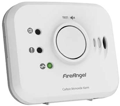 FireAngel NM-CO-10X-INT Czujnik czadu zaw. baterię na 10 lat pracy, konwertowalny przez sygnał radiowy bateryjne Wykrywa