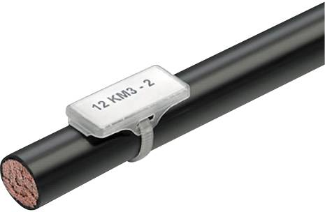 Uchwyt na etykietę Weidmüller WKM 18/43 1610700000-50, montaż: opaska kablowa, 18 x 43 mm, 50 szt. - obrazek 1