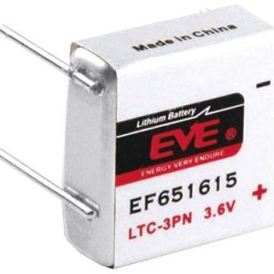 Bateria LTC-3PN EVE, 3.6 V, 400 mAh, litowe, U-piny do lutowania, 1 szt. Bateria LTC-3PN EVE, 3.6 V, 400 mAh, litowe, U-piny do lutowania, 1 szt.