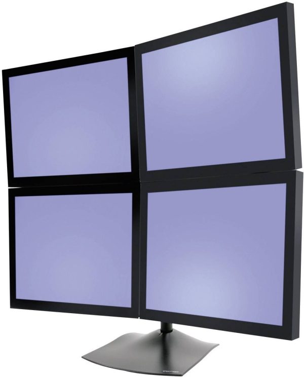 Uchwyt do monitora, stojący Ergotron 33-324-200, 25,4 cm (10″) – 61 cm (24″), Maks. udźwig: 56 kg, do 4 monitorów