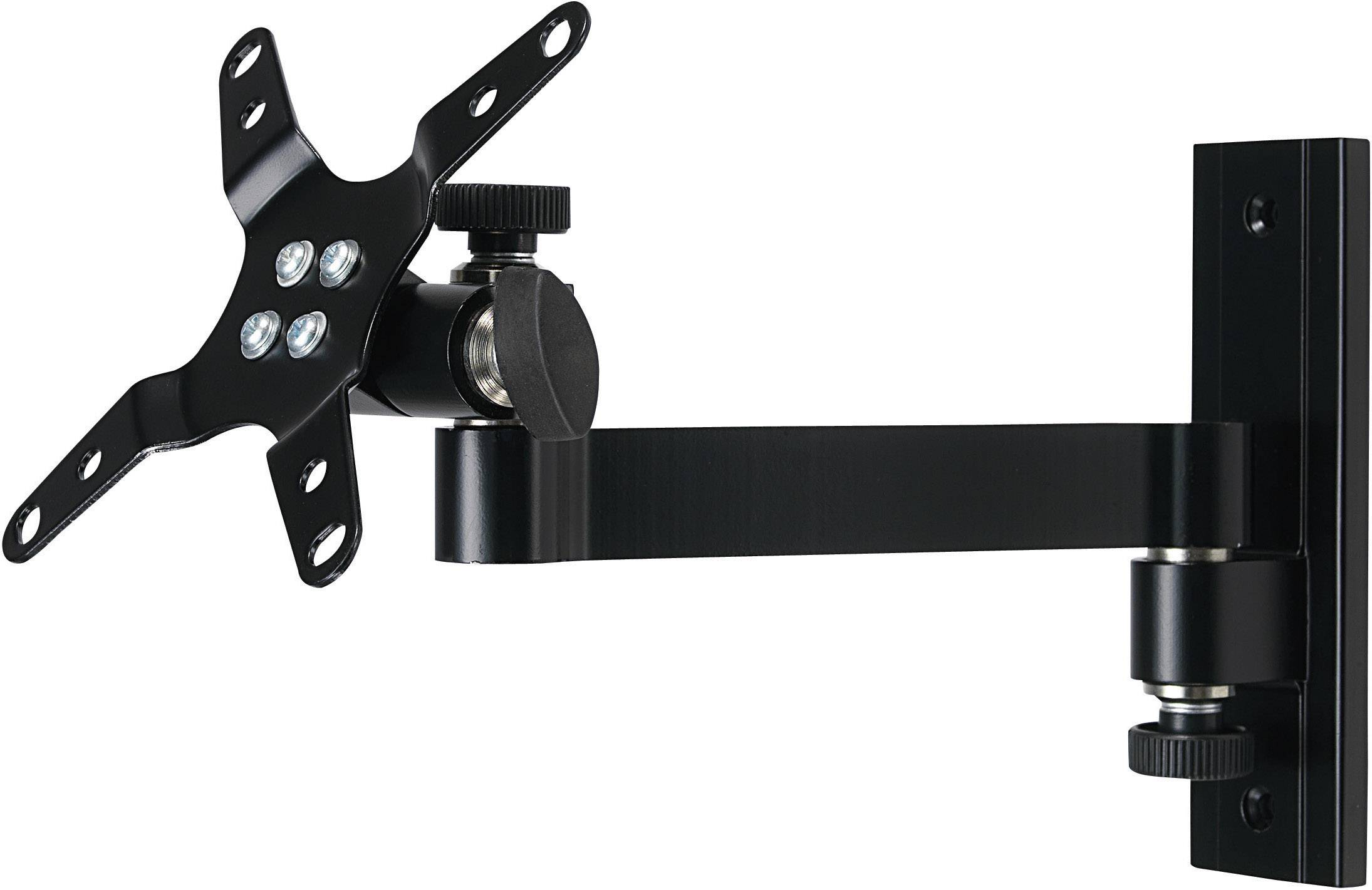 SpeaKa Professional Uchwyt ścienny do monitora SP-6456756 1 Wyświetlacz 33,0 cm (13") - 76,2 cm (30") czarny Uchylny, Pr - obrazek 1
