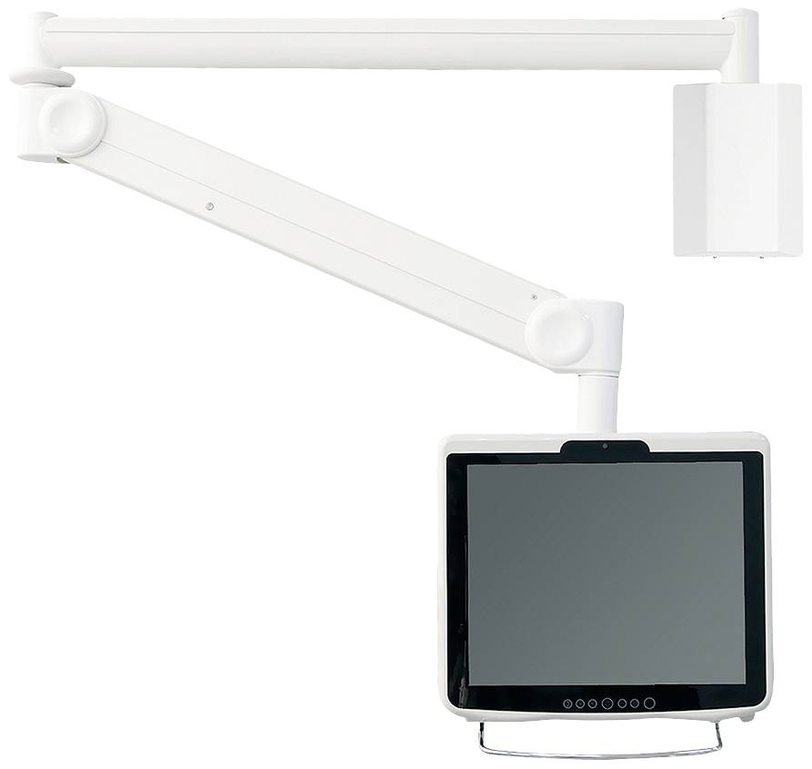 Neomounts Uchwyt ścienny do monitora FPMA-HAW100 1 Wyświetlacz 25,4 cm (10") - 61 cm (24") biały z regulowaną wysokością - obrazek 1