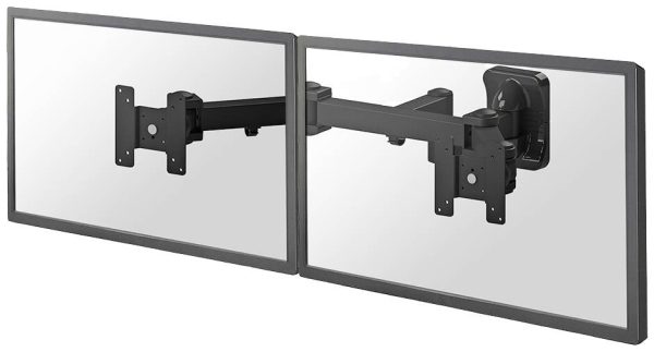 Neomounts Uchwyt ścienny do monitora FPMA-W960D 1 Wyświetlacz 25,4 cm (10″) – 68,6 cm (27″) czarny Uchylny, Przenośny