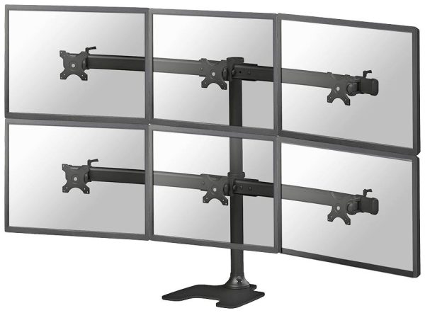 Neomounts FPMA-D700DD6 Uchwyt do monitora, stołowy 25,4 cm (10″) – 68,6 cm (27″) Obrotowy, Przenośny, Uchylny, z regulow