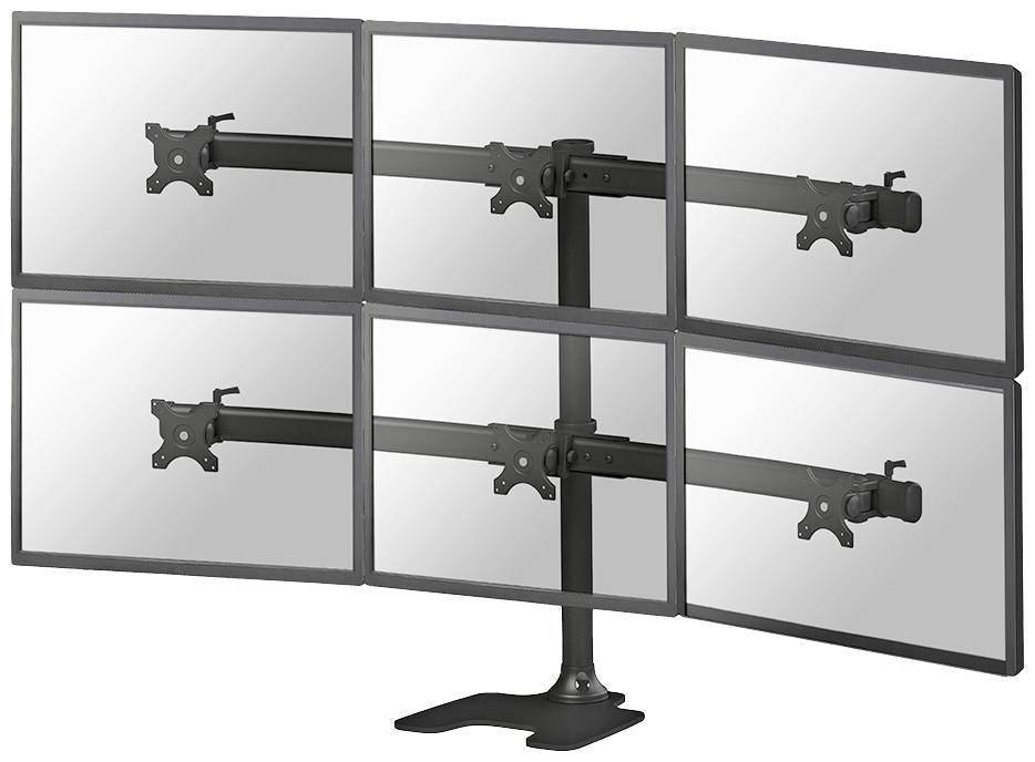 Neomounts FPMA-D700DD6 Uchwyt do monitora, stołowy 25,4 cm (10") - 68,6 cm (27") Obrotowy, Przenośny, Uchylny, z regulow - obrazek 1