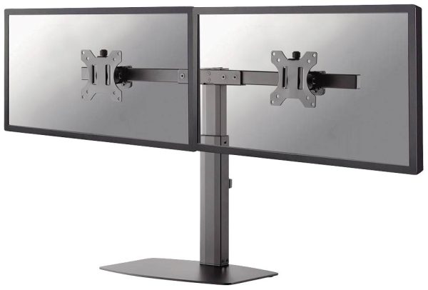 Neomounts FPMA-D865DBLACK Uchwyt do monitora, stołowy 25,4 cm (10″) – 68,6 cm (27″) Przenośny, Obrotowy, Uchylny, z regu