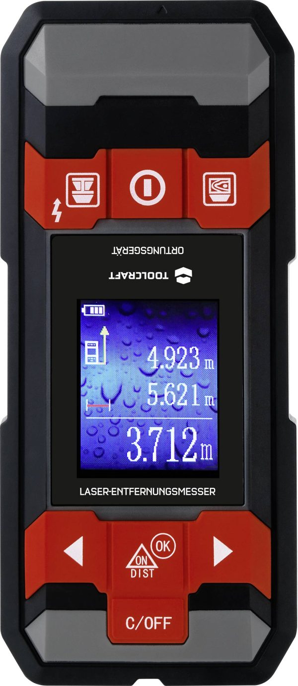 Lokalizator z dalmierzem laserowym TOOLCRAFT LDM D30 TO-6994572 1 szt.