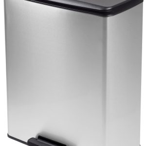 Curver Deco bin slim 254610 Kosz na śmieci 65 l (D x S x W) 480 x 480 x 615 mm srebrny, czarny Mechanizm z pedałem 1 szt Curver Deco bin slim 254610 Kosz na śmieci 65 l (D x S x W) 480 x 480 x 615 mm srebrny, czarny Mechanizm z pedałem 1 szt