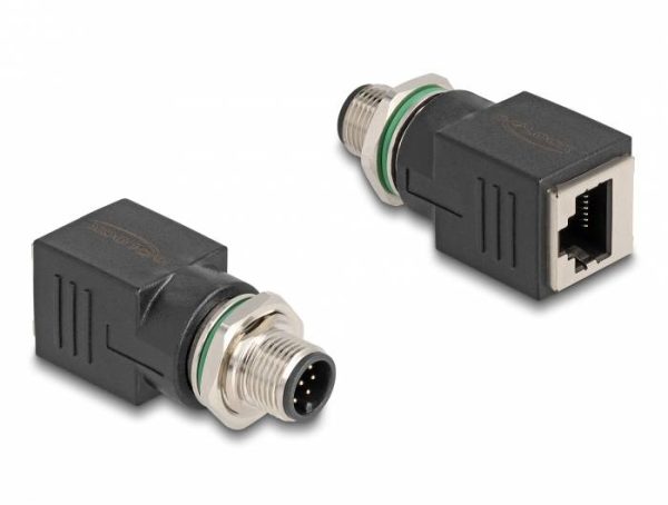 adapter M12, RJ45 Delock 60063 60063, 0 mm, 1 szt.