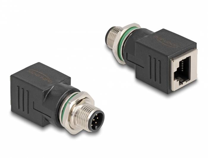 adapter M12, RJ45 Delock 60063 60063, 0 mm, 1 szt. - obrazek 1