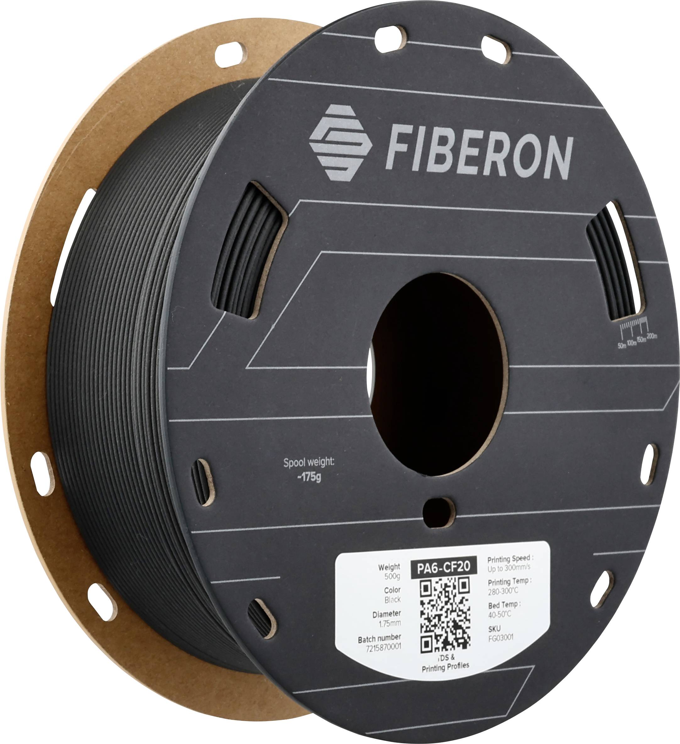 Polymaker FG03001 Fiberon™ PA6-CF20 Filament do drukarek 3D PA6-CF Wzmocniony włóknem węglowym, żaroodporne, bezzwłoczni - obrazek 1