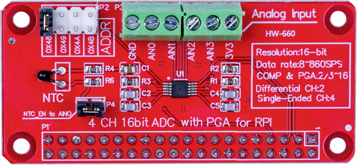 Przetwornik Joy-it RB-ADC01 ADS1115 1 szt. - obrazek 1
