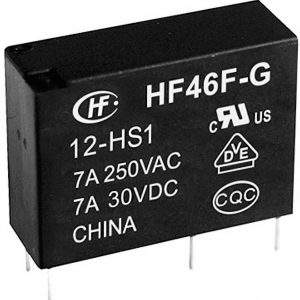 Przekaźnik zasilający HF46F-G Hongfa HF46F-G/005-HS1 5 V/DC 1 zestyk przełączny Max 10 Przekaźnik zasilający HF46F-G Hongfa HF46F-G/005-HS1 5 V/DC 1 zestyk przełączny Max 10