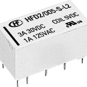 Przekaźnik miniaturowy HFD2 HFD2/012-S-L2-D 12 V/DC 2 zestyki przełączne Przekaźnik miniaturowy HFD2 HFD2/012-S-L2-D 12 V/DC 2 zestyki przełączne