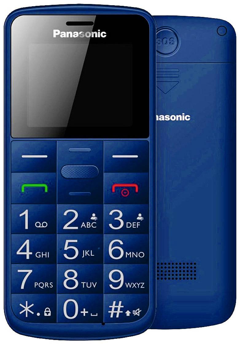 Panasonic KX-TU110 Telefon komórkowy dla Seniora Funkcja SOS niebieski - obrazek 1