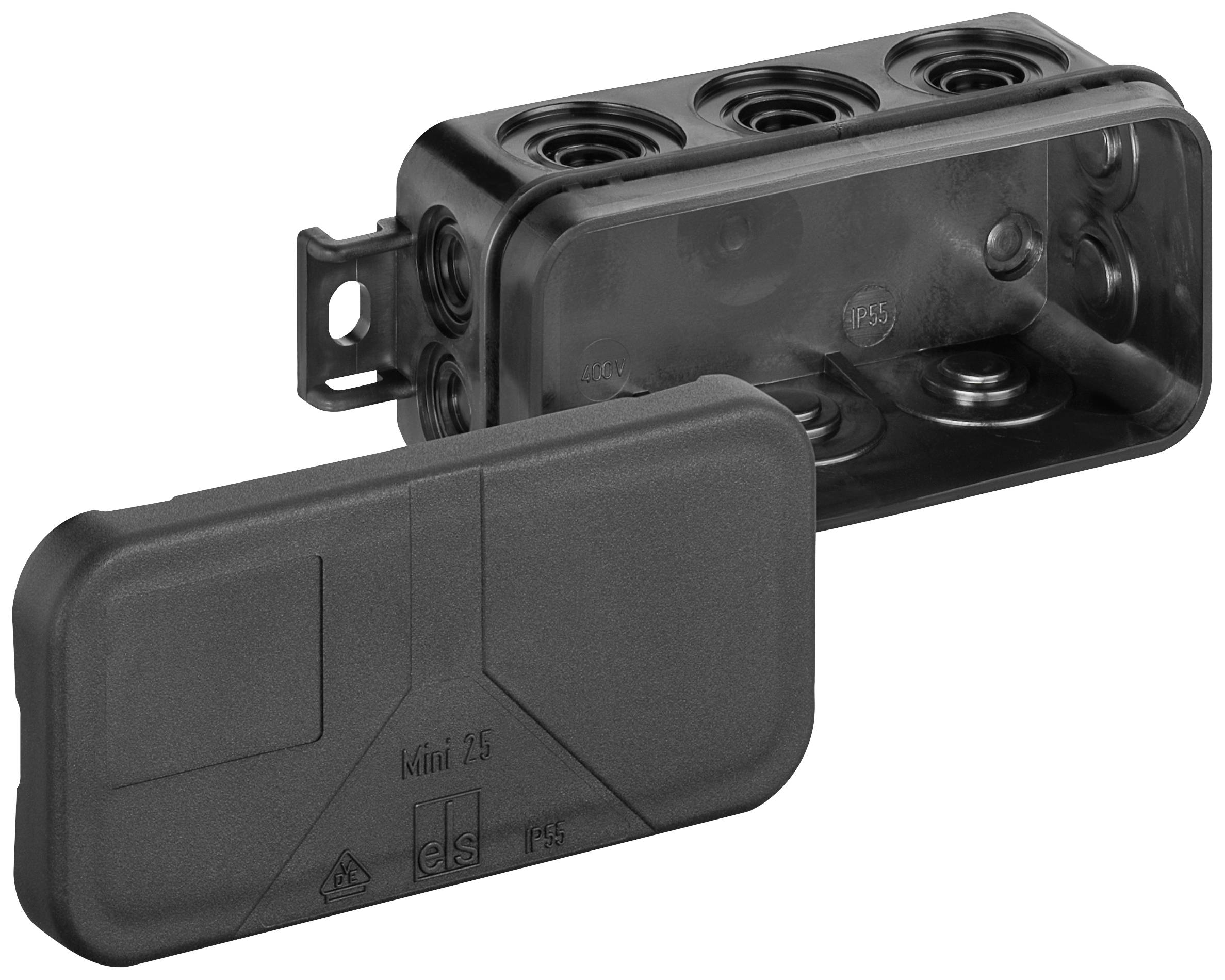 Spelsberg 31010801 Puszka instalacyjna (D x S x W) 43 x 89 x 38 mm czarny IP55 1 szt. - obrazek 1
