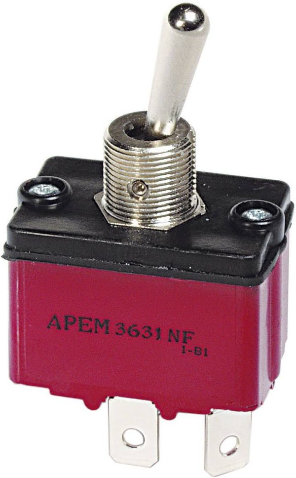 APEM 3646NF/2 Przełącznik dźwigienkowy 3646NF/2, 2 x wł/wł, 250 V/AC, 6 A, 1 szt.