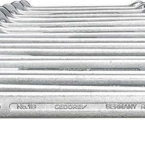 Gedore 6012680 1 B-017 Zestaw kluczy płasko oczkowych 17 szt. Rozmiar klucza (metryczny) (tylko do tytułu) 6 – 22 mm Gedore 6012680 1 B-017 Zestaw kluczy płasko oczkowych 17 szt. Rozmiar klucza (metryczny) (tylko do tytułu) 6 – 22 mm