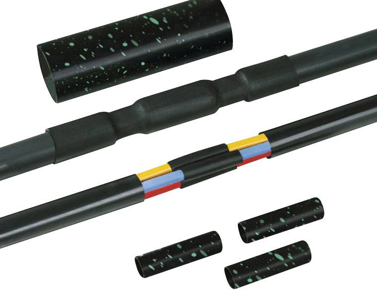 Zestaw połączeniowy termokurczliwy bez śruby HellermannTyton LVK-5x1.5-6 PO-X BK 380-04005, 12 - 48 mm, 1 szt. - obrazek 1