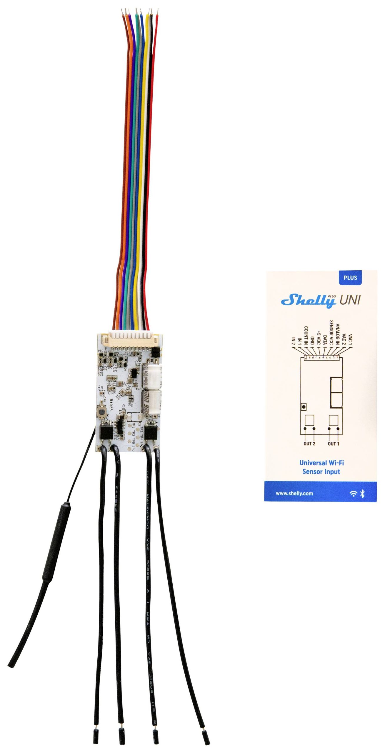 Shelly Shelly Plus Uni Moduł uniwersalny Wi-Fi, Bluetooth - obrazek 1