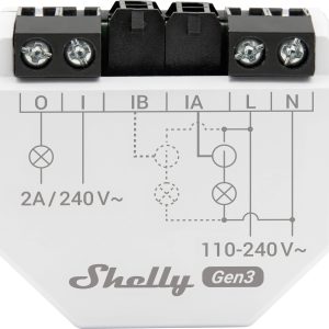 Shelly Shelly EM Gen3 – (1 x 50A CT included) Licznik energii elektrycznej Bluetooth, Wi-Fi Shelly Shelly EM Gen3 – (1 x 50A CT included) Licznik energii elektrycznej Bluetooth, Wi-Fi