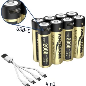 Akumulator AA/R06 Ansmann 1312-0039 1312-0039, litowe, 1800 mAh, 1.5 V, 8 szt.