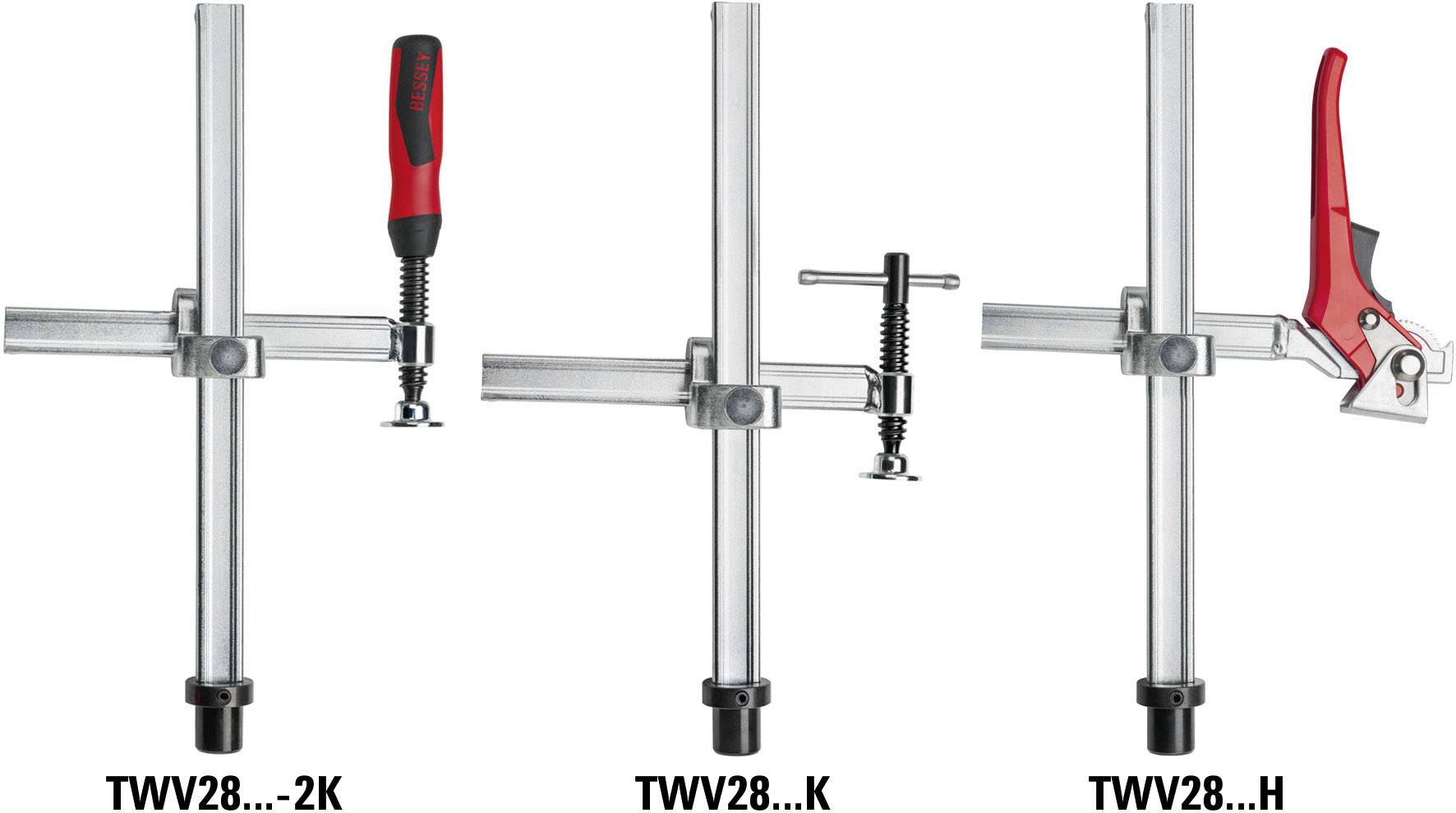 Bessey TWV16-20-15K Maksymalna szerokość mocowania:200 mm Posuw:150 mm - obrazek 1