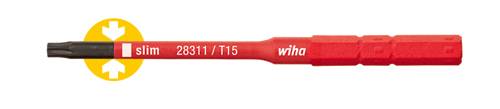 Wkrętak z wymiennymi końcówkami Wiha SlimBit electric 36071 TORX wewnętrzny T 25 75 mm - obrazek 1