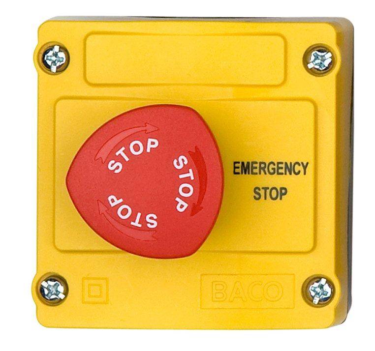Przycisk zatrzymania awaryjnego BACO LBX130119, 240 V/AC, 3 NC, 1 szt. - obrazek 1