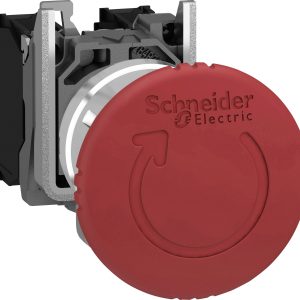 Schneider Electric XB4BS8444 Przycisk grzybkowy pierścień przedni metalowy, zawiera wyłącznik awaryjny, okrągły, resetow Schneider Electric XB4BS8444 Przycisk grzybkowy pierścień przedni metalowy, zawiera wyłącznik awaryjny, okrągły, resetow