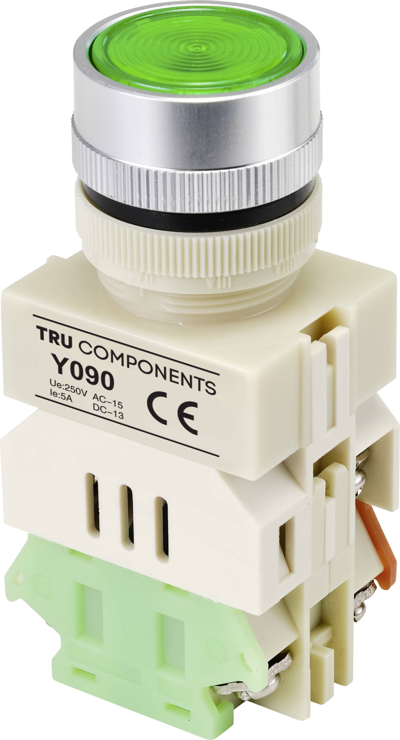 TRU COMPONENTS TC-9219084 Przycisk Y090, 22 mm, 250 V/AC, 5 A, 1 szt. - obrazek 1