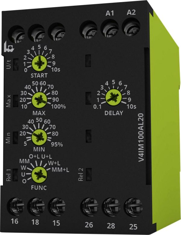 Przekaźnik monitorujący 24, 24 – 240, 240 V/DC, V/AC 2 zestyki przełączne tele V4IM100AL20 24-240V AC/DC 1 szt.